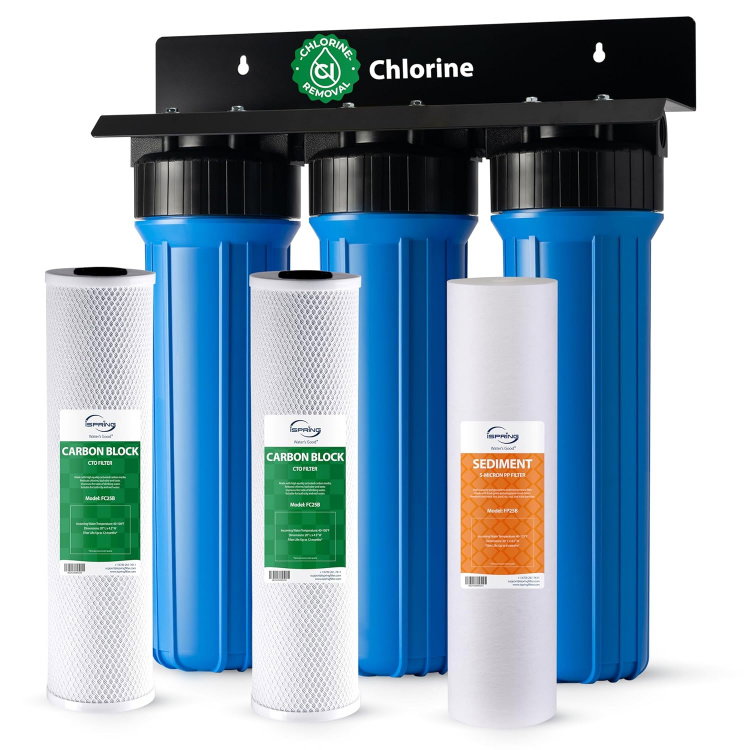 Example 3 Stage Whole House Water Filtration System and compatible cartridges